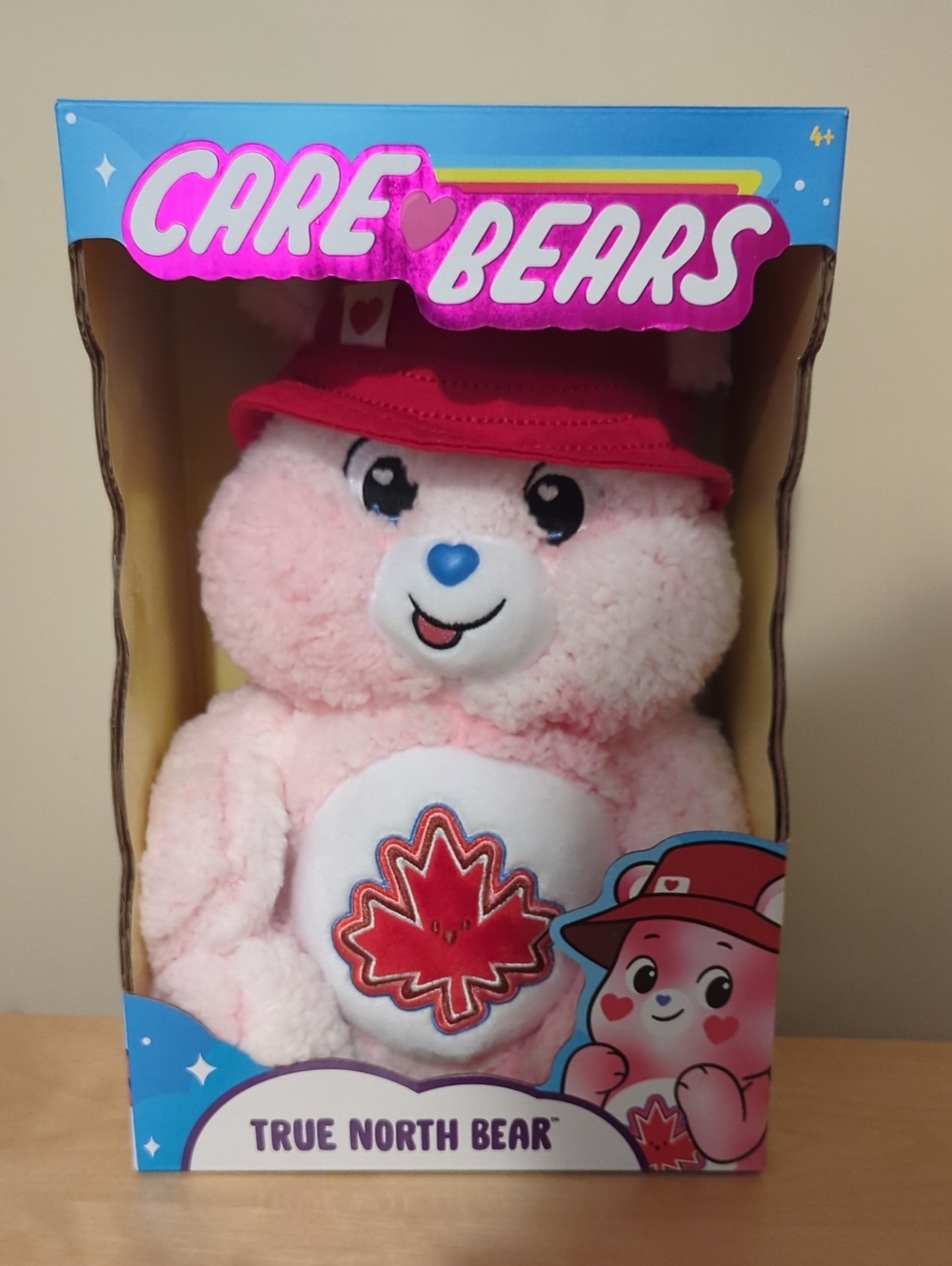 Care Bears True North Bear Pink and Red Plush